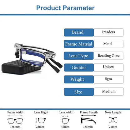 🔥Foldable Anti-Blue Light Reading Glasses🎁With Power Zoom Intelligent